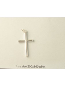 Charm St. Silver Cross 25x15mm 1.7 gram