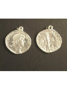 Charm St.Silver Coin Hadrian 25mm ~8.75g