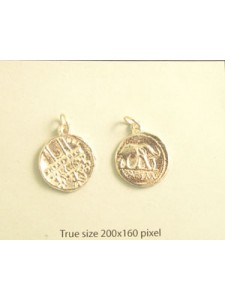 Charm St.Silver Coin Caesar 17mm ~3.86g