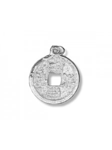 St.Silver Coin China Square Hole 4.9g