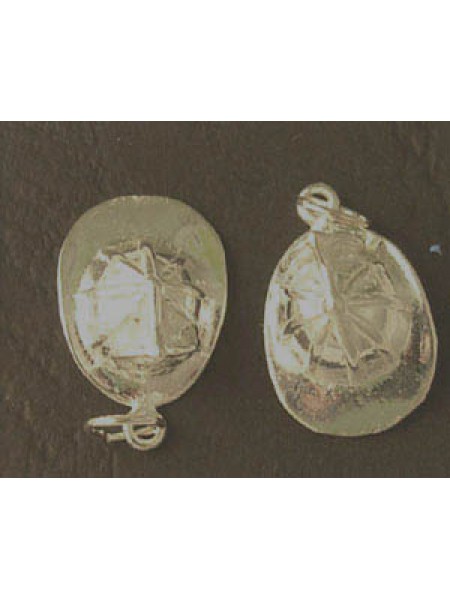 Charm St. Silver Fireman Helmet 2.48gram