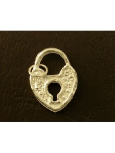 Charm St.Silver Large Padlock 1.53 gram