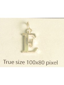 Charm St.Silver Letter Style3 - E ~0.87g