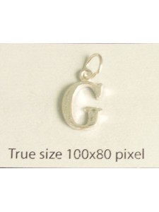 Charm St.Silver Letter Style3 - G ~0.79g
