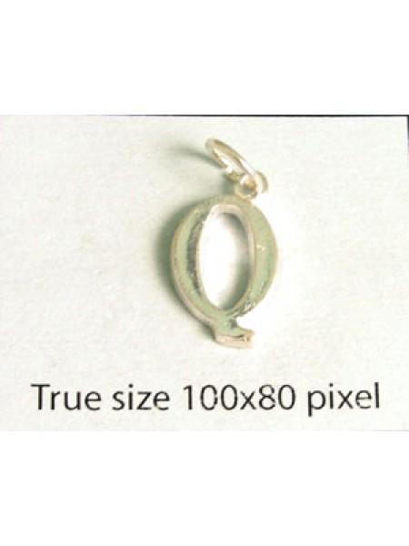 Charm St.Silver Letter Style3 - Q ~1.06g