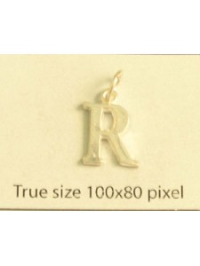 Charm St.Silver Letter Style3 - R ~0.97g
