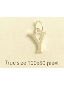 Charm St.Silver Letter Style3 - Y ~0.68g