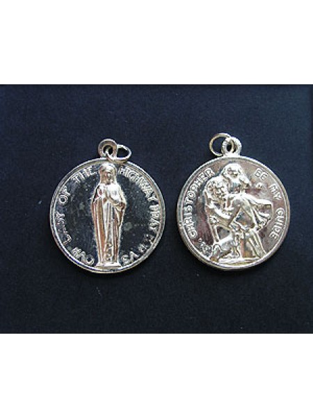 St.Silver St.Christopher Coin 25mm~8gram
