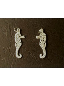 Charm St.Silver Flat Seahorse 1.38 gram