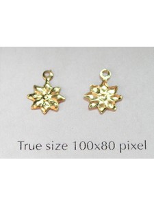 Flower Stamping 8mm 14K Gold Filled