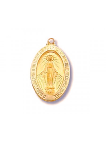 Charm Virgin Mary 9x12mm 14K Gold Filled