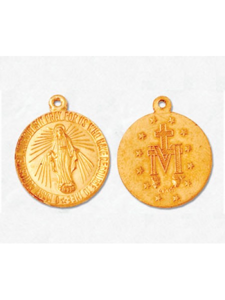 Charm Virgin Mary 18mm 14k Gold Filled