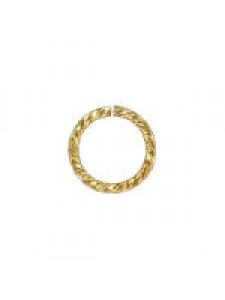 Jump Ring Sparkle 0.76x6mm 14KGF