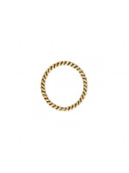 Jump ring Twisted 0.76x8mm Gold Filled