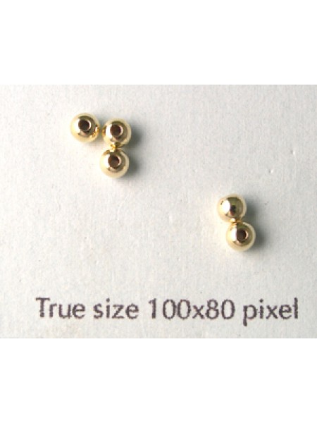 3mm Bead 1mm hole 14K Gold Filled