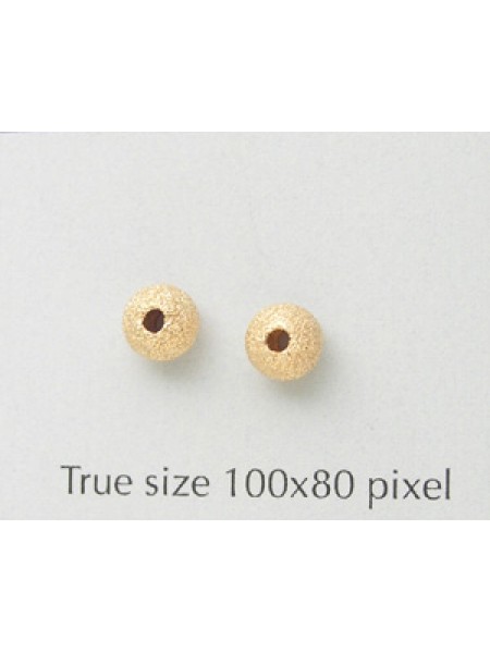 Stardust Bead 5mm 1.4mm Holes 14KGF