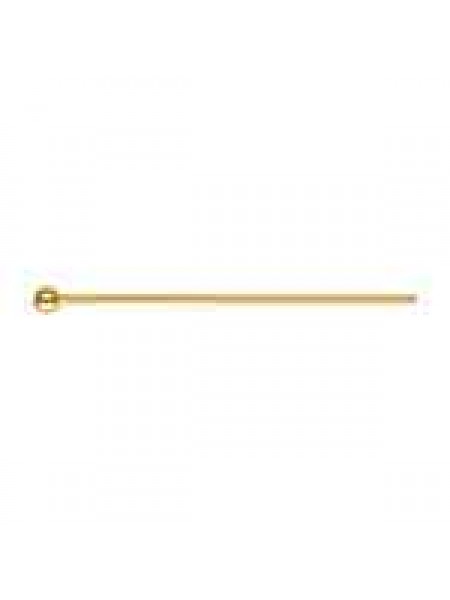 Ball Headpin 0.63x38mm Gold Filled