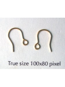 Plain French Ear Wire short GF -pairs