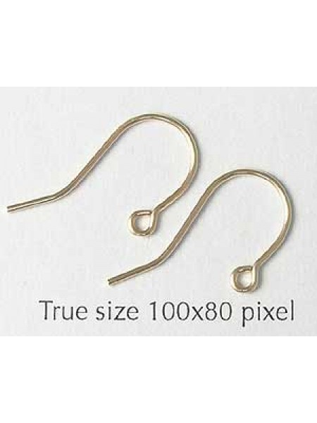 French Earwire 0.76mm 14K G Filled PAIR