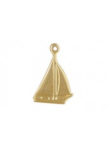 Charm 10x13mm Sailboat 14K Gold Filled