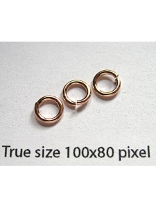 Jumpring 1.27x8mm 14KGF Rose Gold