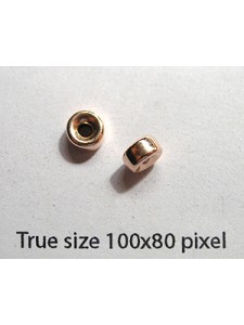 Roundel 5mm H:1.4mm 14KGF Rose Gold