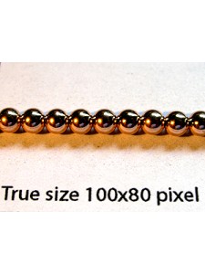 4mm Round Bead 1.2mm hole 14KG Rose Gold