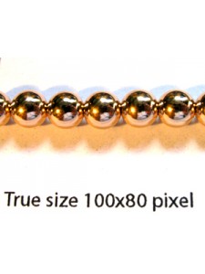 6mm Bead 1.5mm hole 14KGF Rose Gold