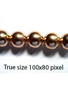 8mm Round Bead 2mm hole 14KGF Rose Gold