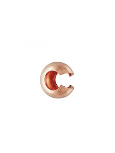 Crimp Cover 3mm Rose Gold