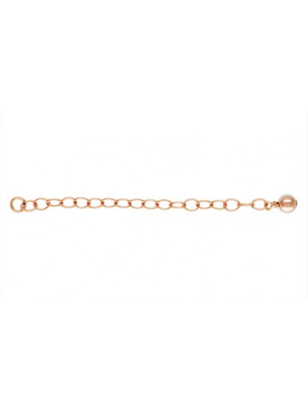 Extension Chain 2in w/4mm bead 14K RGF