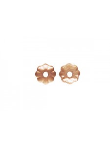 Flower Bead Cap 3mm 14K Rose Gold Filled