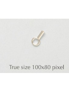 ID Crimp Endcap w/ring 1.2mm St.Silver