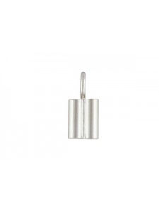 St.Silver Double Tube w/ring ID1.5mm