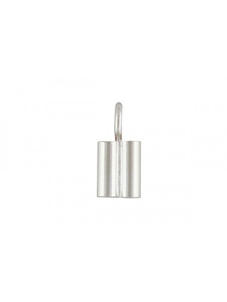 St.Silver Double Tube w/ring ID1.5mm