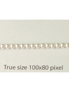 St.Silver Bead Light 2.5mm (0.9mm Hole)