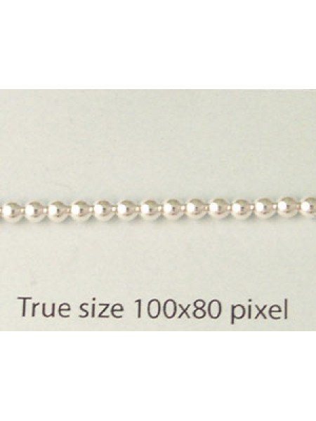 St.Silver Bead Light 2.5mm (0.9mm Hole)