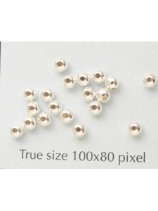 St. Silver Bead Light 3.0mm 0.9mm Hole