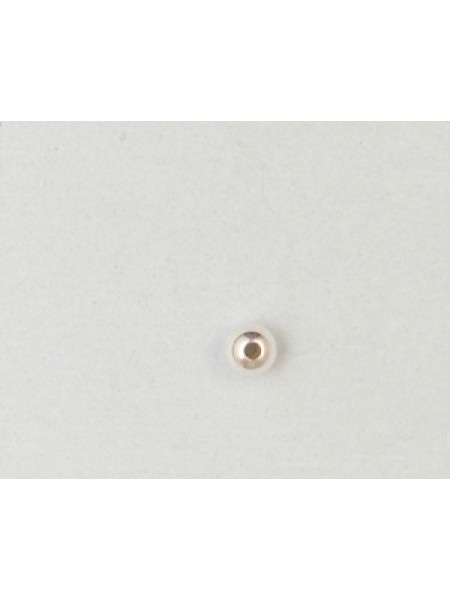 St. Silver Bead Light 4.0mm 1.0mm hole