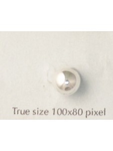 St.Silver Bead Light 8mm 2.2mm hole