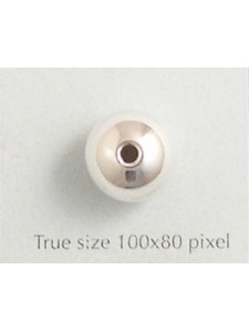 St.Silver Bead 12mm Light 2.5mm hole
