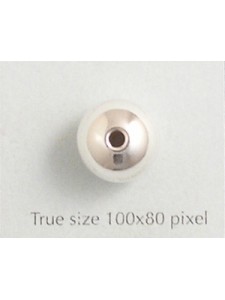 St.Silver Bead 12mm Light  2.5mm hole