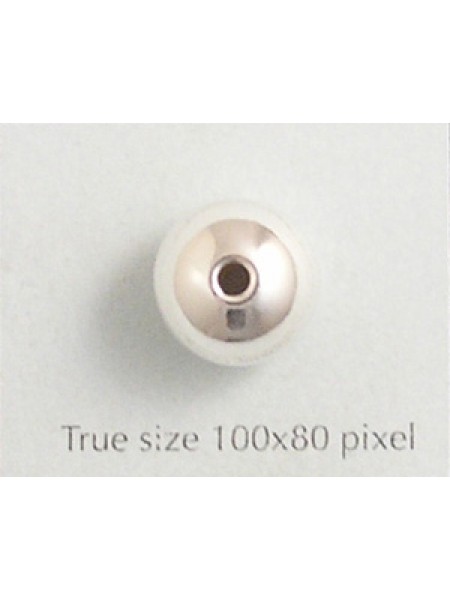 St.Silver Bead 12mm Light  2.5mm hole