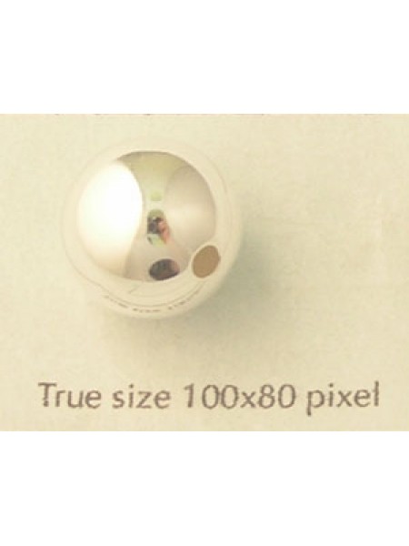 St. Silver Bead 14mm 2.5mm hole