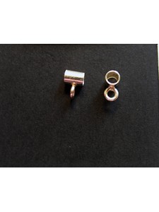 St.Silver 3x4mm Tube with closed ring