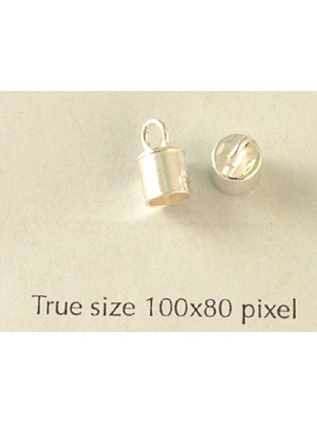 St.Silver Tube Endcap w/ring 4.2mm