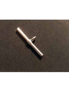 St.Silver Toggle Bar w/ring 1.5x18mm