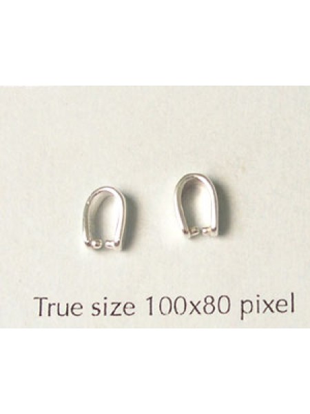 St.Silver Small U-Shaped Bail 2.5x7mm