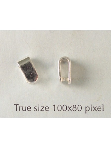 St.Silver large U-Shaped Bail 8x4mm