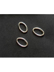 St.Silver Jumpring Oval 0.89x4.9x7.6mm